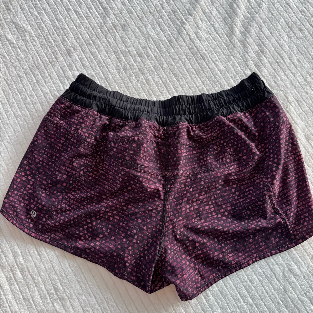 lululemon athletica Women's Athletic Shorts in Black and Purple